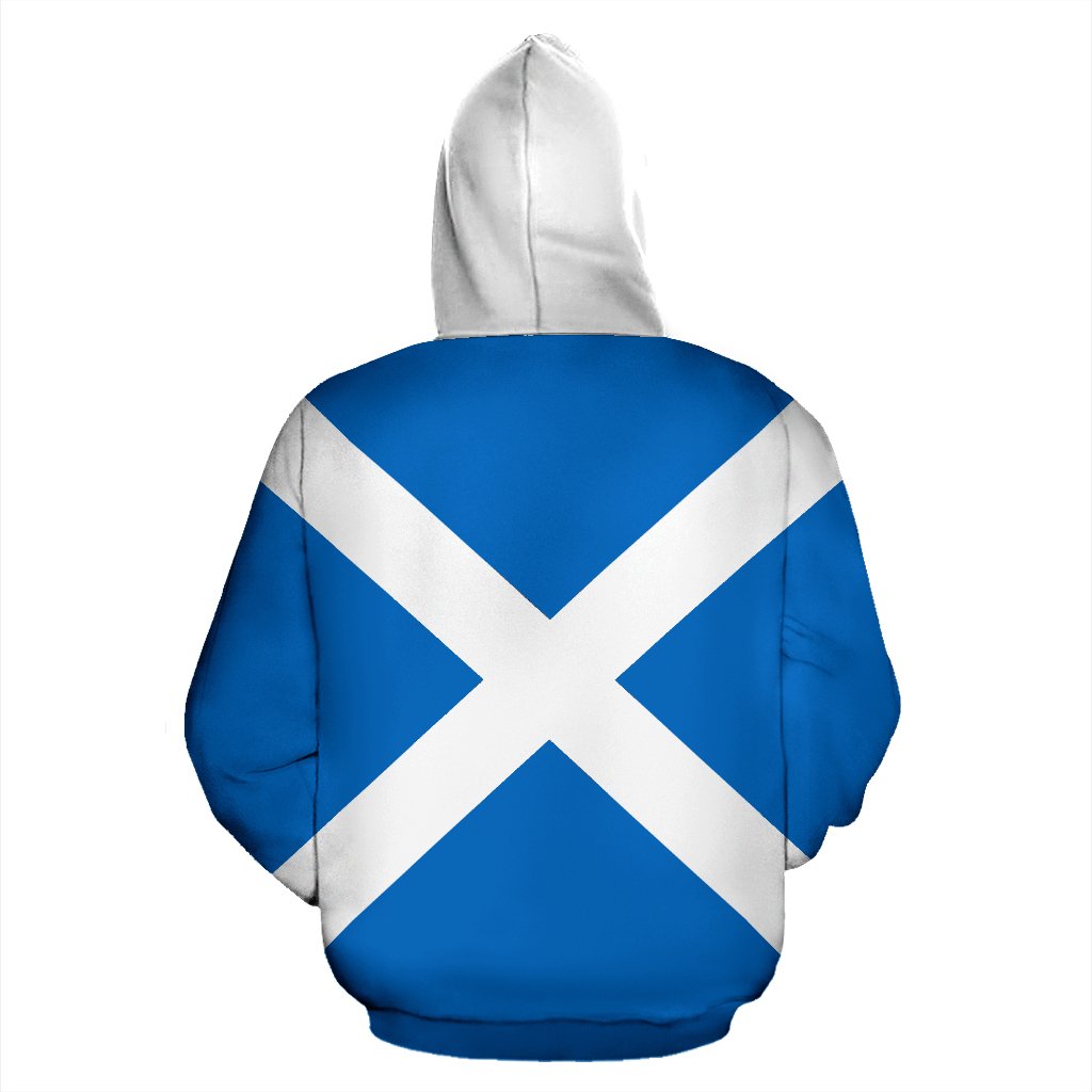 Scotland Original Flag Zipper Hoodie - Vibe Hoodie Shop