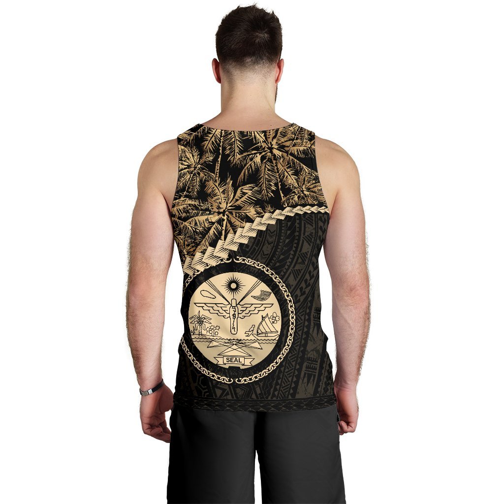 Marshall Islands Men's Tank Top Golden Coconut - Vibe Hoodie Shop