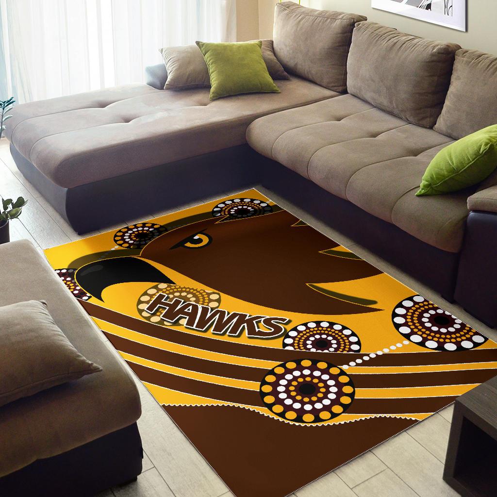 Pride Hawks Area Rug Hawthorn Indigenous - Vibe Hoodie Shop