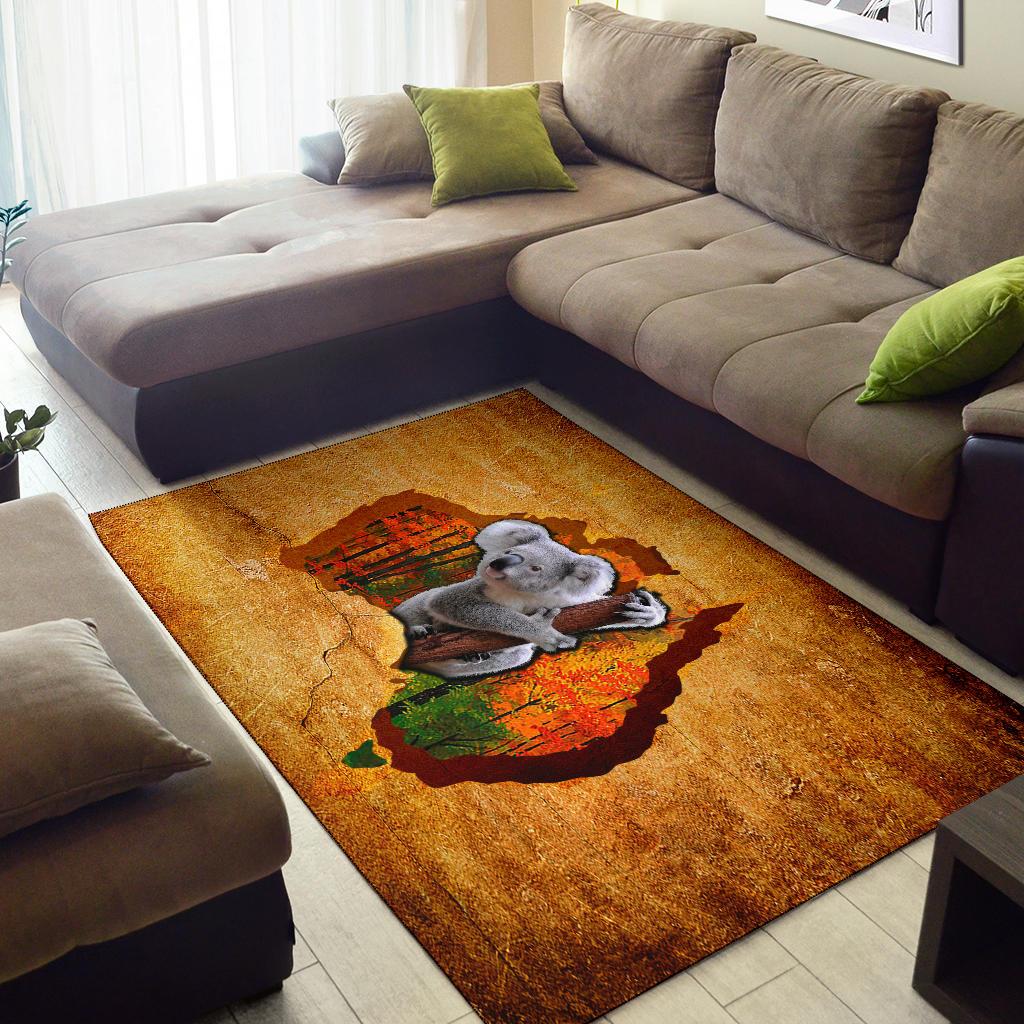 Area Rug - Koala Rug Australia Map - Vibe Hoodie Shop