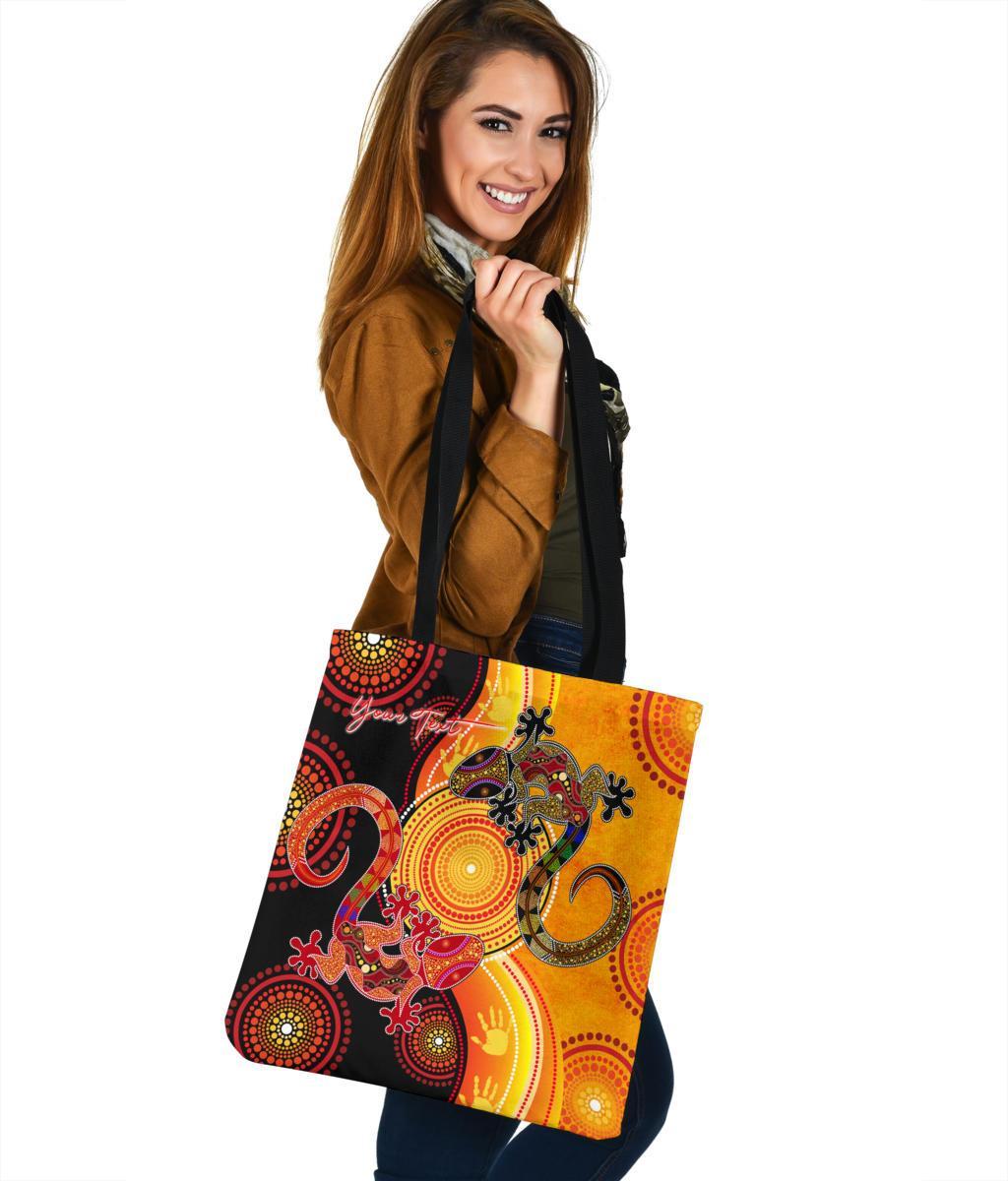 aboriginal-personalised-tote-bags-couple-aboriginal-lizards