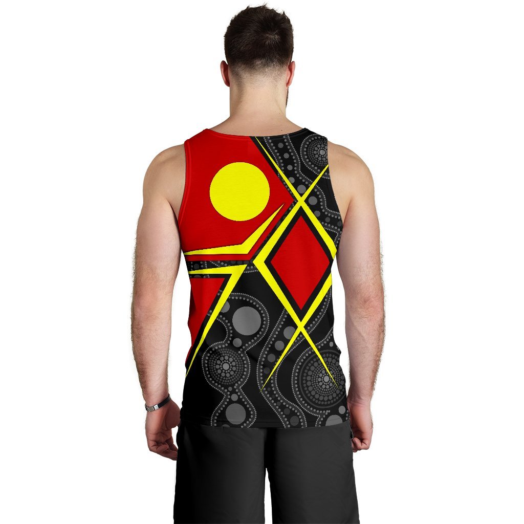 Aboriginal Men's Tank Top - Indigenous Legend - Vibe Hoodie Shop