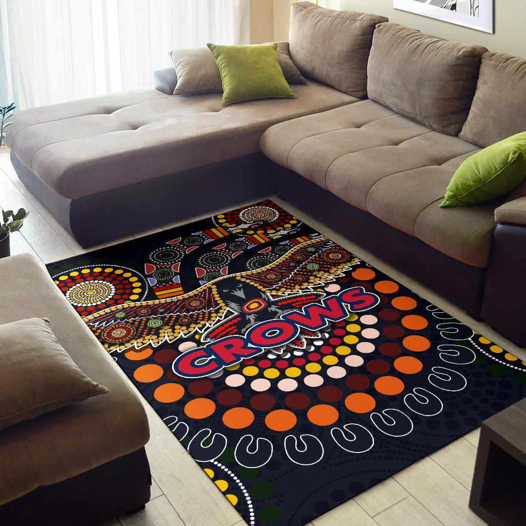 Adelaide Area Rug Indigenous Crows - Vibe Hoodie Shop