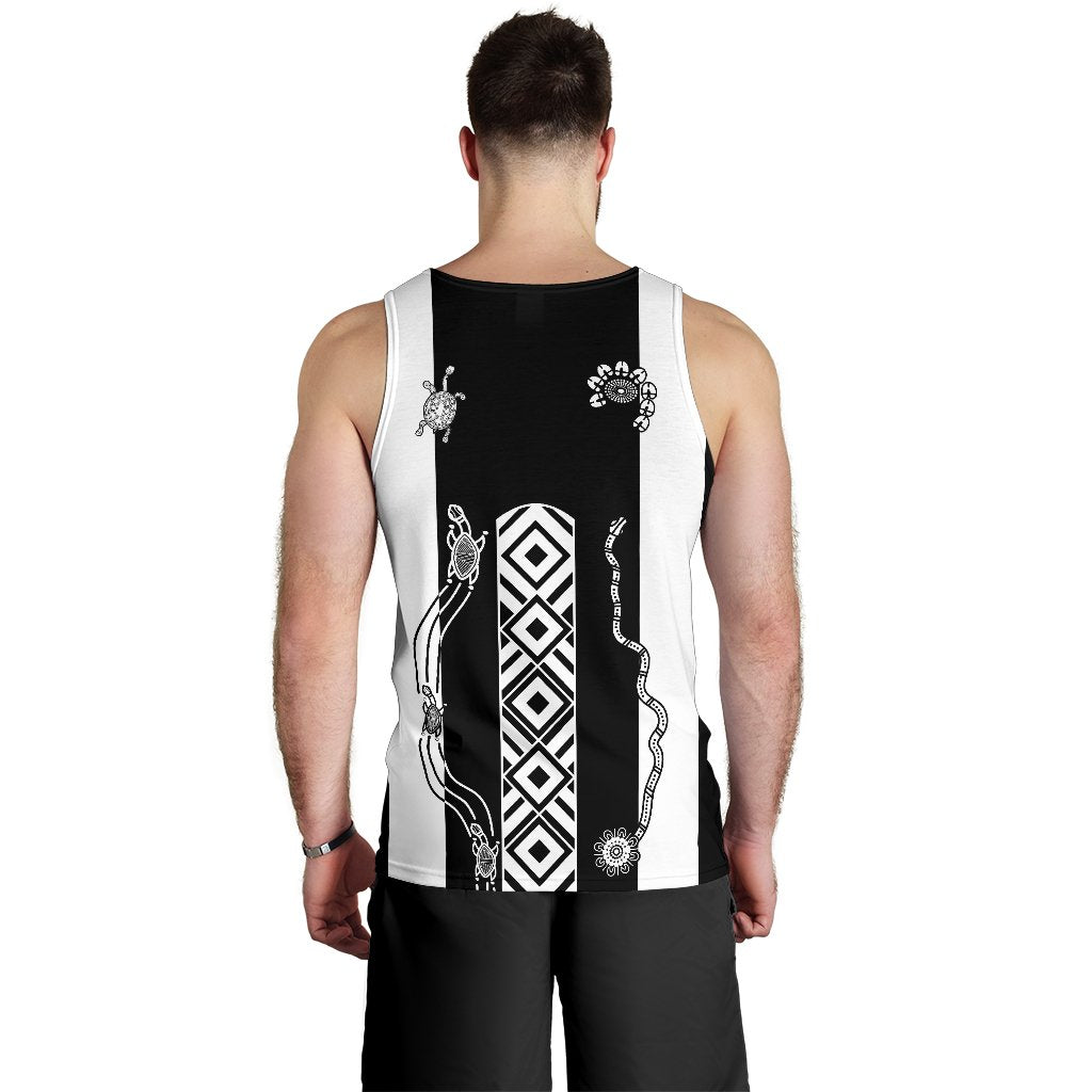 (Custom Personalised) Pies Indigenous Men's Tank Top Collingwood - Vibe Hoodie Shop