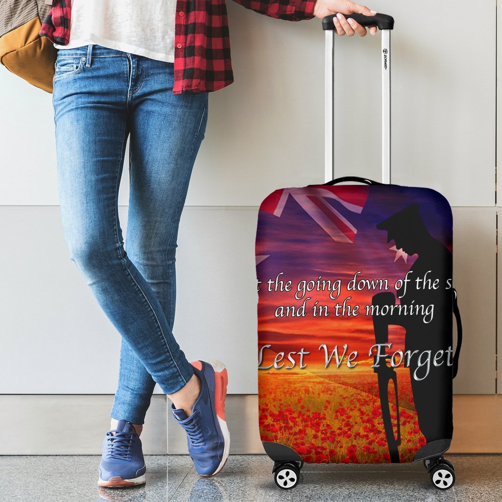 ANZAC Day 2021 Luggage Covers - Lest We Forget Ver02 - Vibe Hoodie Shop