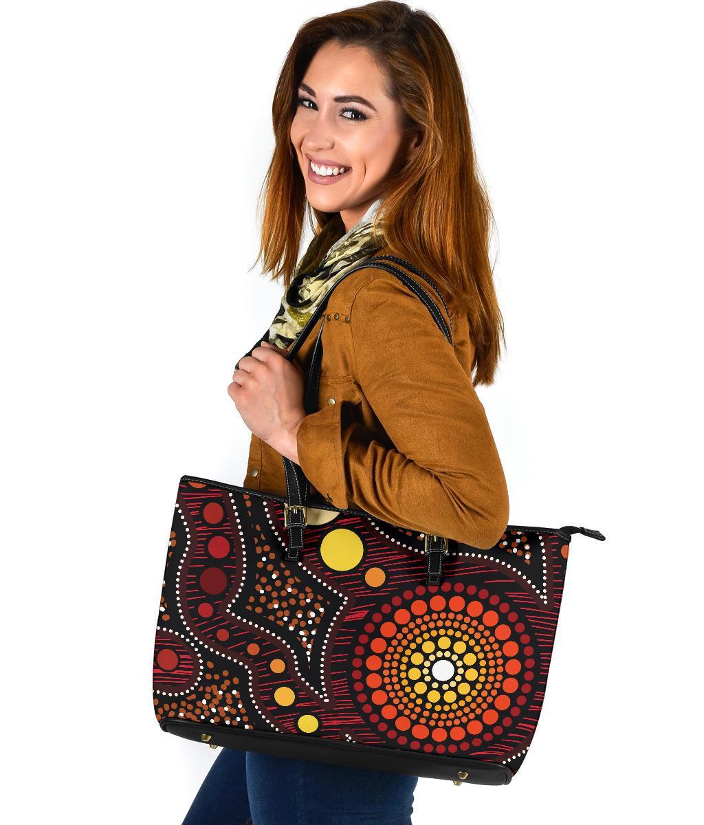 aboriginal-large-leather-tote-bag-aboriginal-art-ver01
