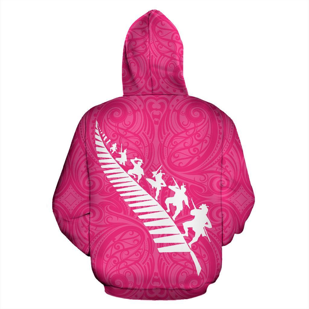 New Zealand Rugby Is In My Blood Zip Hoodie Pink - Vibe Hoodie Shop
