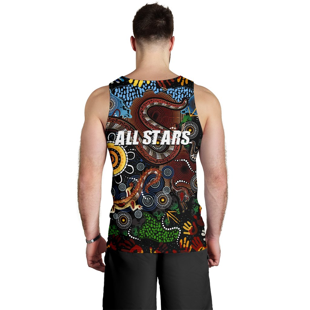 Australia Indigenous Men's Tank Top All Stars - Vibe Hoodie Shop