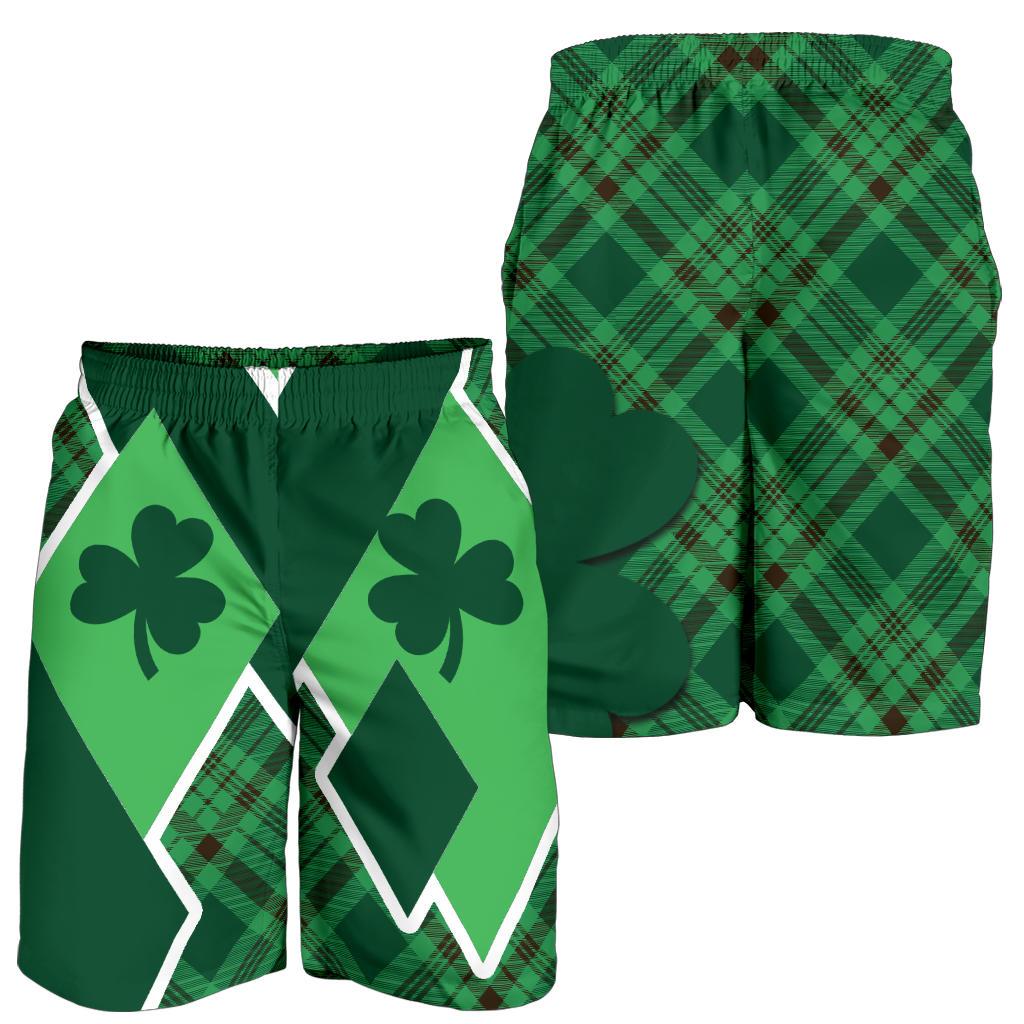 St. Patrick Day Ireland All Over Print Men's Shorts Shamrock - Vibe Hoodie Shop