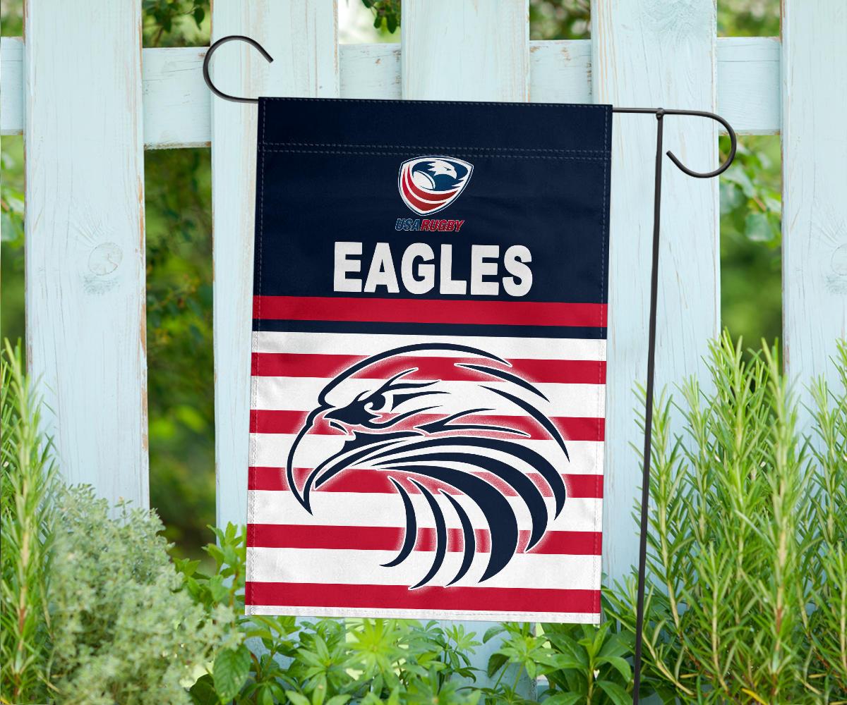 USA Rugby Flag Eagles Simple Style - Navy - Vibe Hoodie Shop