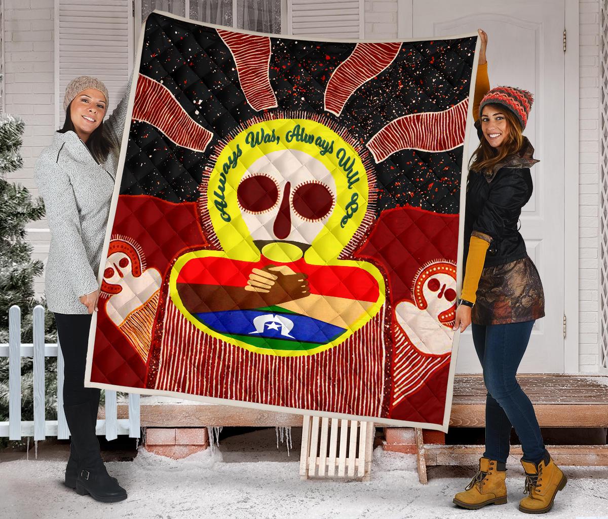 Aboriginal and Torres Strait Islanders Premium Quilt - NAIDOC Style - Vibe Hoodie Shop