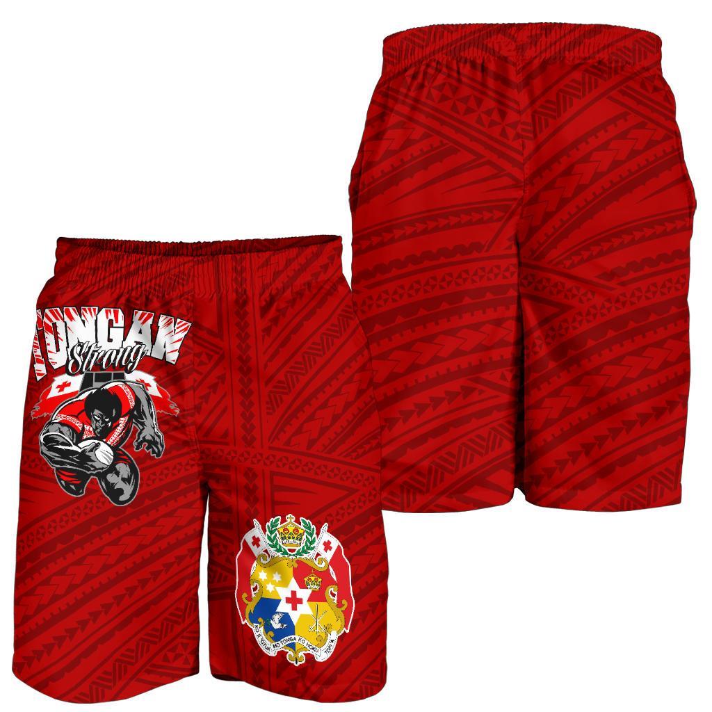 Tongan Strong Polynesian Tattoo Shorts - Vibe Hoodie Shop