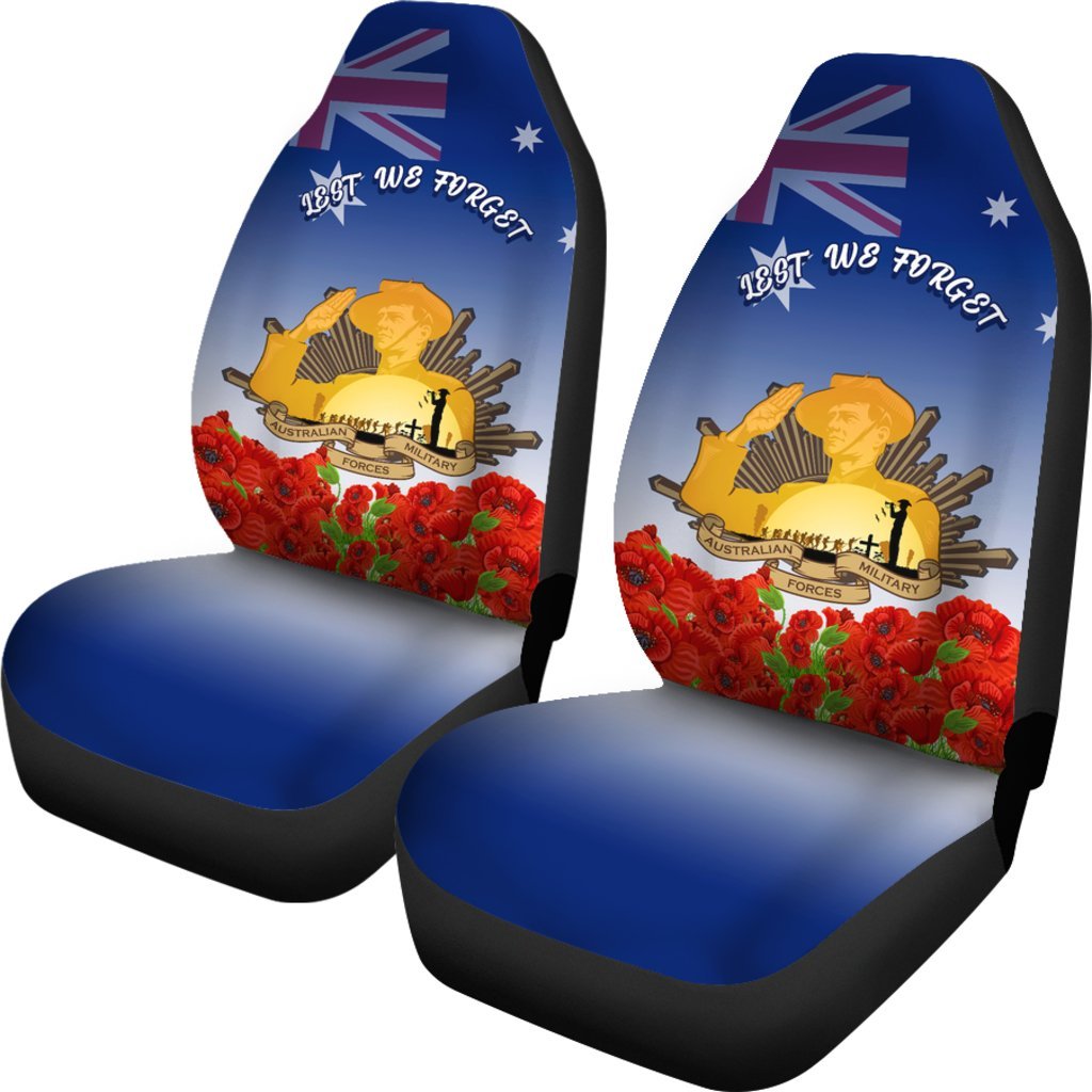 Car Seat Cover - Australia ANZAC Day 2020 And Soldiers - Vibe Hoodie Shop