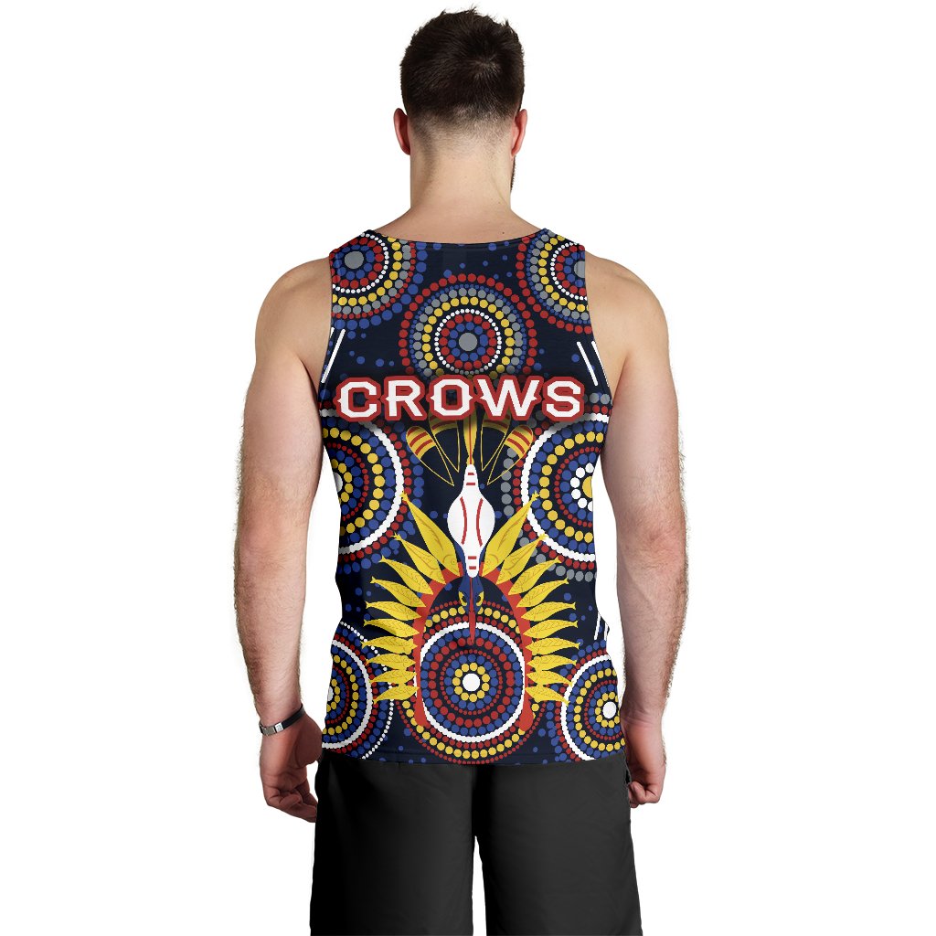 Adelaide Men's Tank Top Original Indigenous Crows - Vibe Hoodie Shop