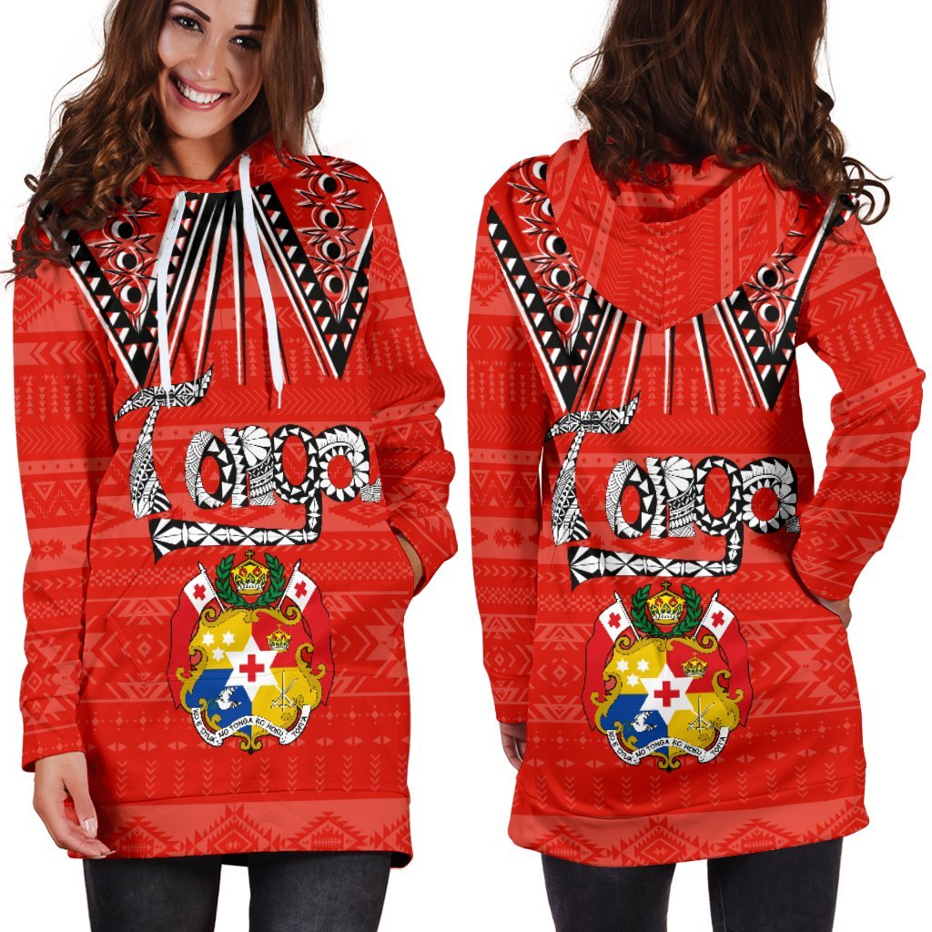 Coat Of Arms Tonga Hoodie Dress - Vibe Hoodie Shop