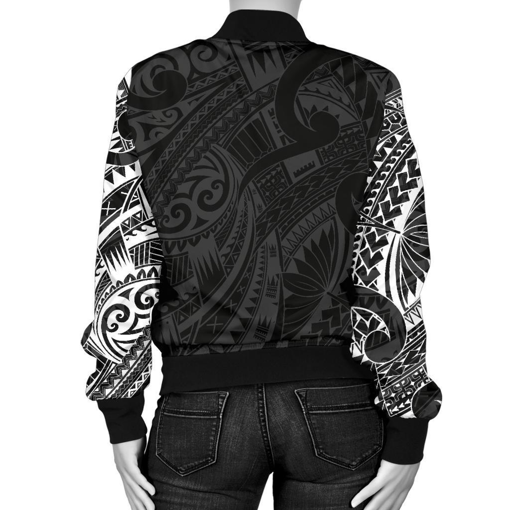 New Zealand Women Bomber Jacket, Maori Turtle Tattoo Golf Shirts - White - Vibe Hoodie Shop