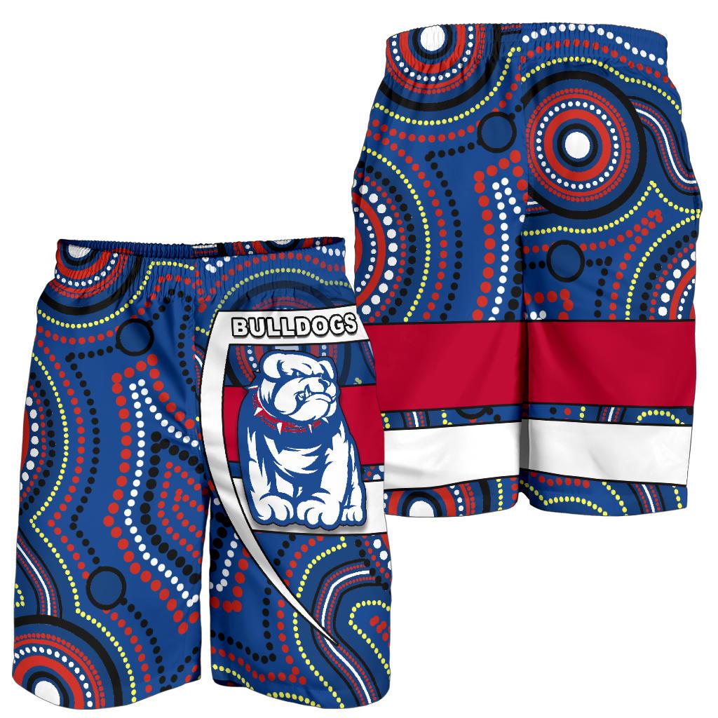 Western Football Bulldogs Men Shorts Redamancy Indigenous Australian - Vibe Hoodie Shop