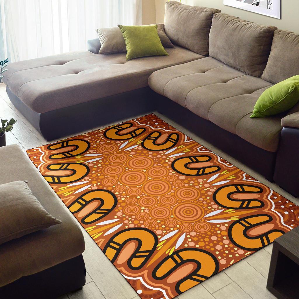 Aboriginal Area Rug - Indigenous Art Patterns Ver03 - Vibe Hoodie Shop