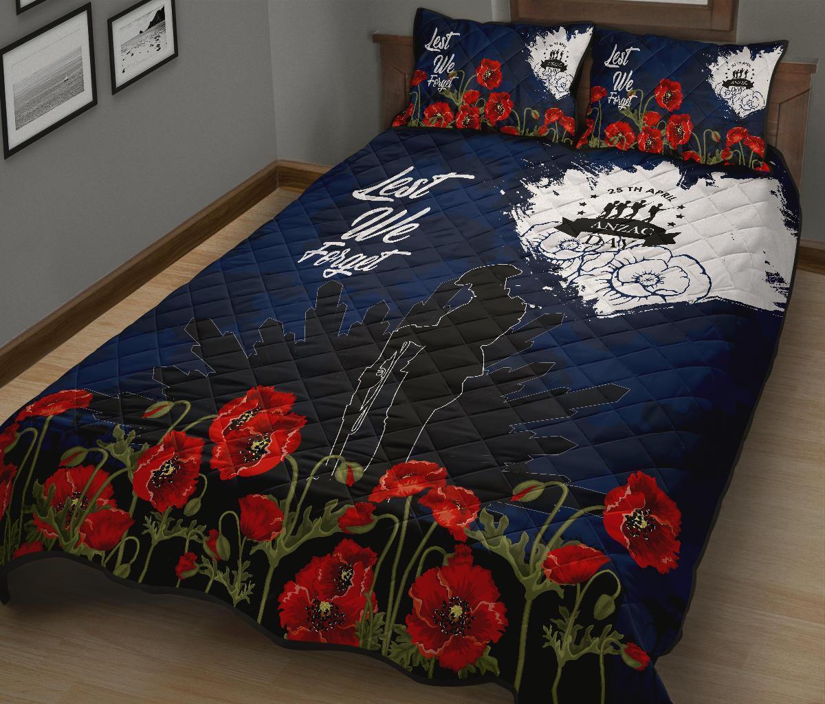 ANZAC Day Quilt Bed Set - Australia ANZAC Day 2021 - Vibe Hoodie Shop