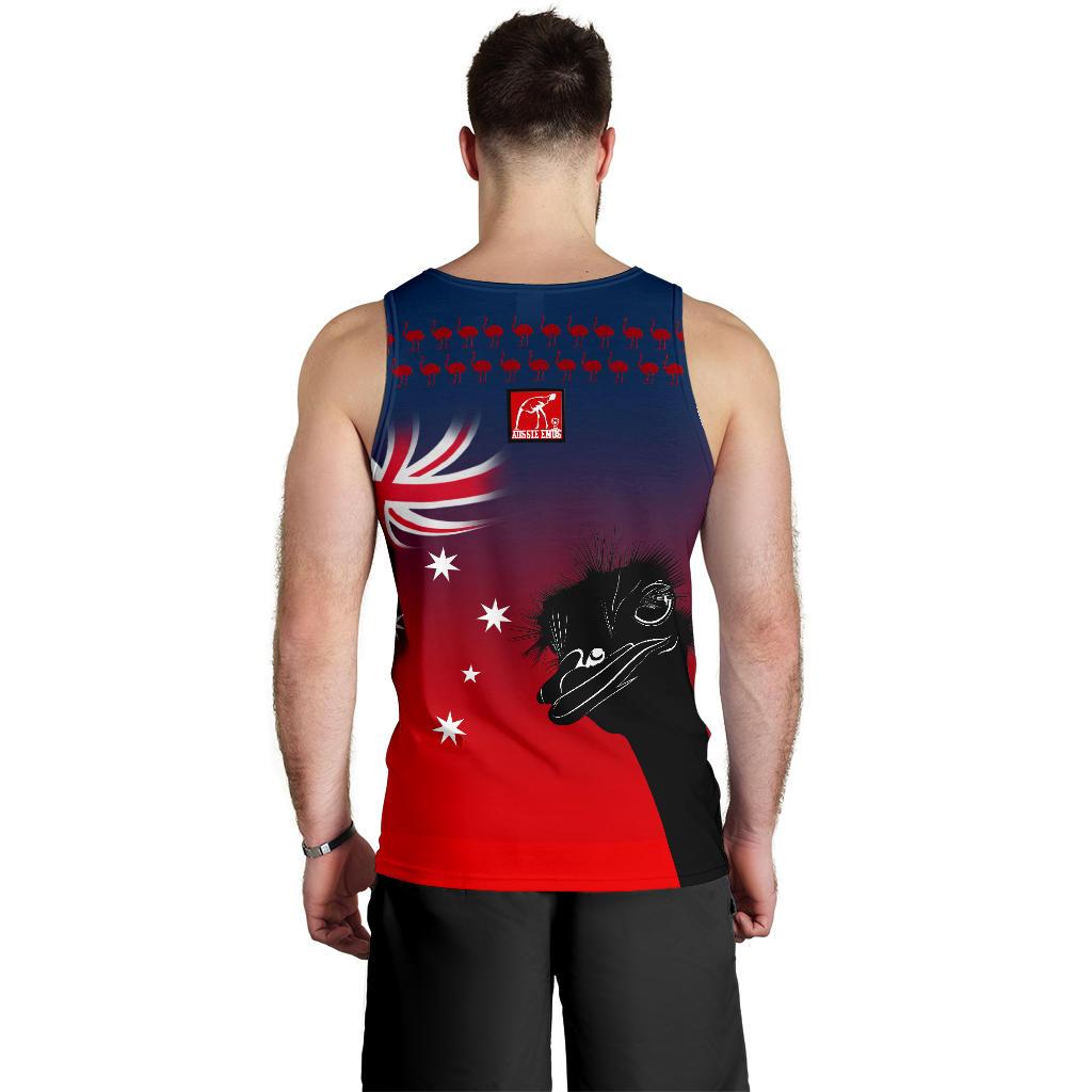 Men Tank Top - Emus Mens Tank Aus Flag - Vibe Hoodie Shop