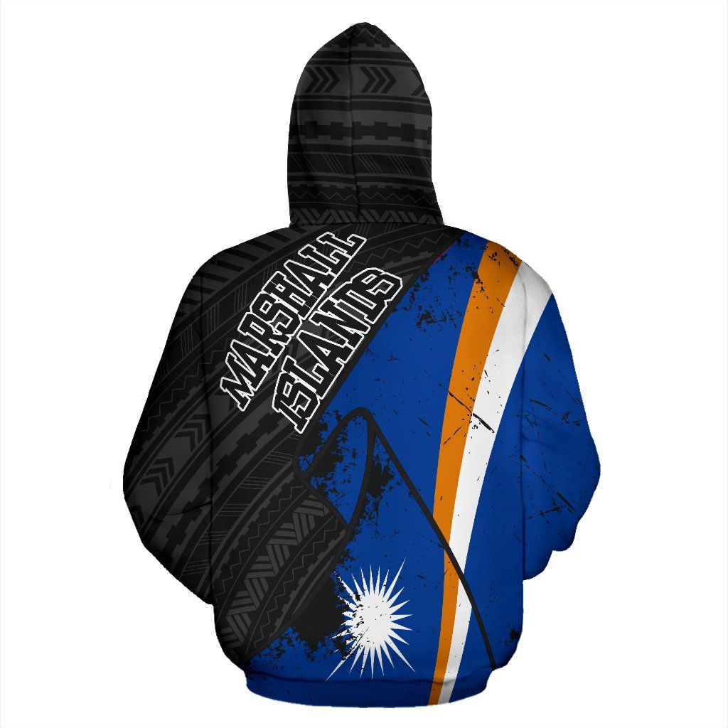 Marshall Islands Special Grunge Flag Pullover Hoodie - Vibe Hoodie Shop