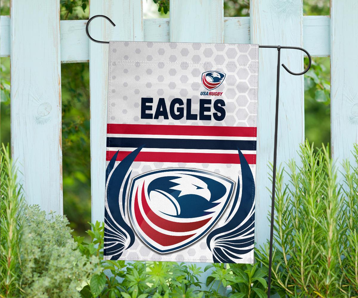 USA Rugby Flag Eagles Simple Style - White - Vibe Hoodie Shop