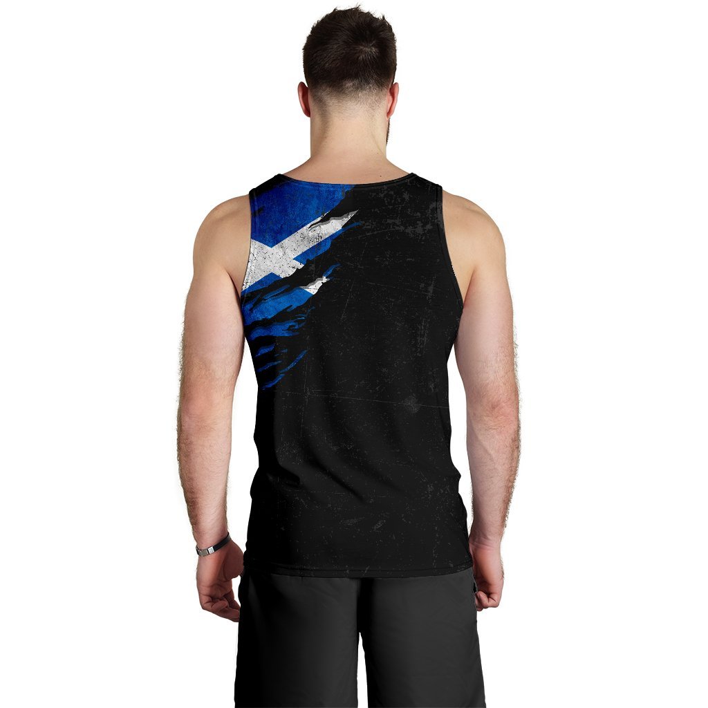 Scotland In Me Men's Tank Top - Special Grunge Style - Vibe Hoodie Shop