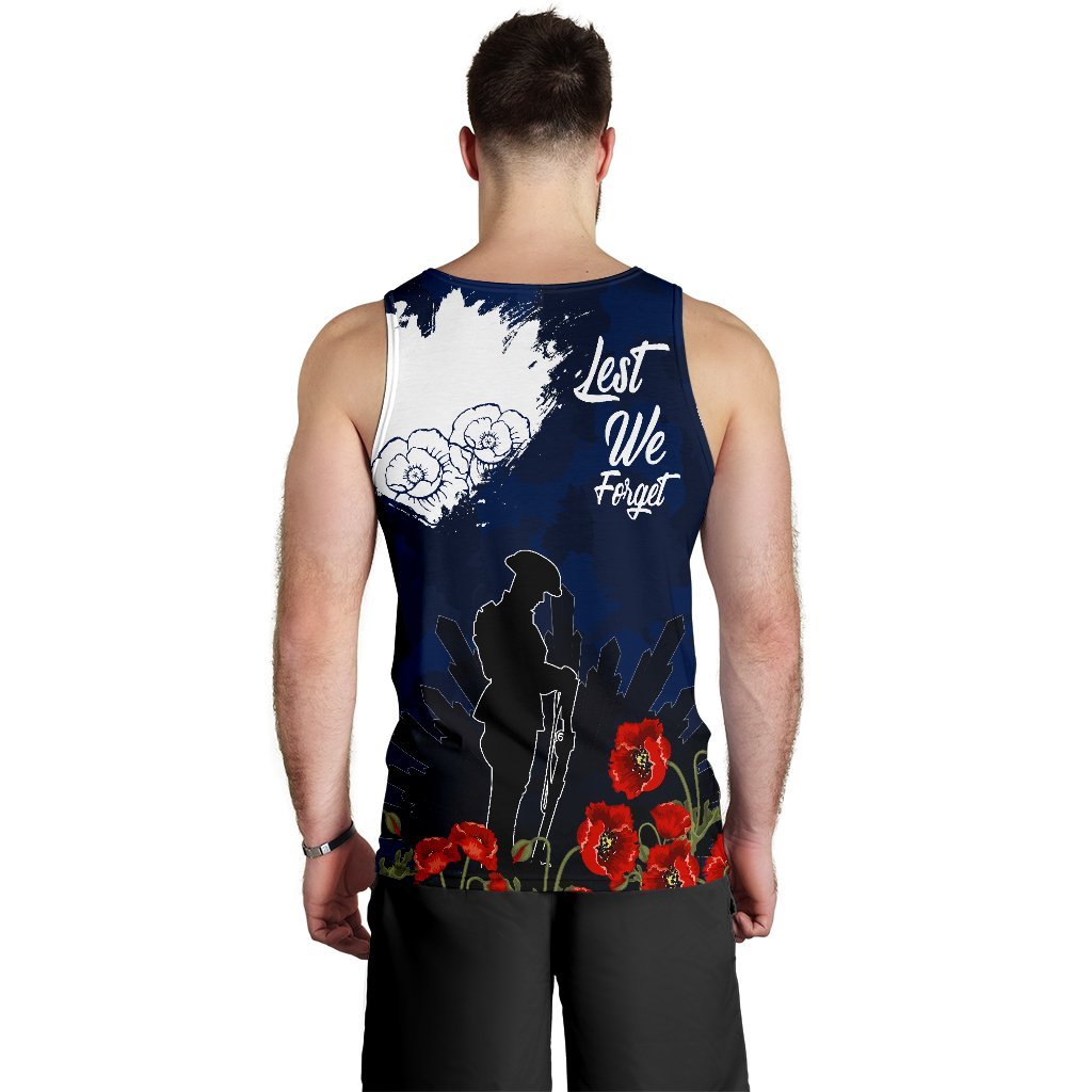 ANZAC Day Men's Tank Top - Australia ANZAC Day 2021 - Vibe Hoodie Shop