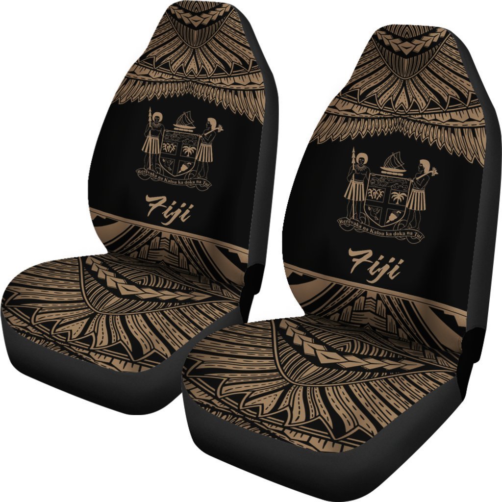 Fiji Polynesian Car Seat Covers - Pride Gold Version - Vibe Hoodie Shop