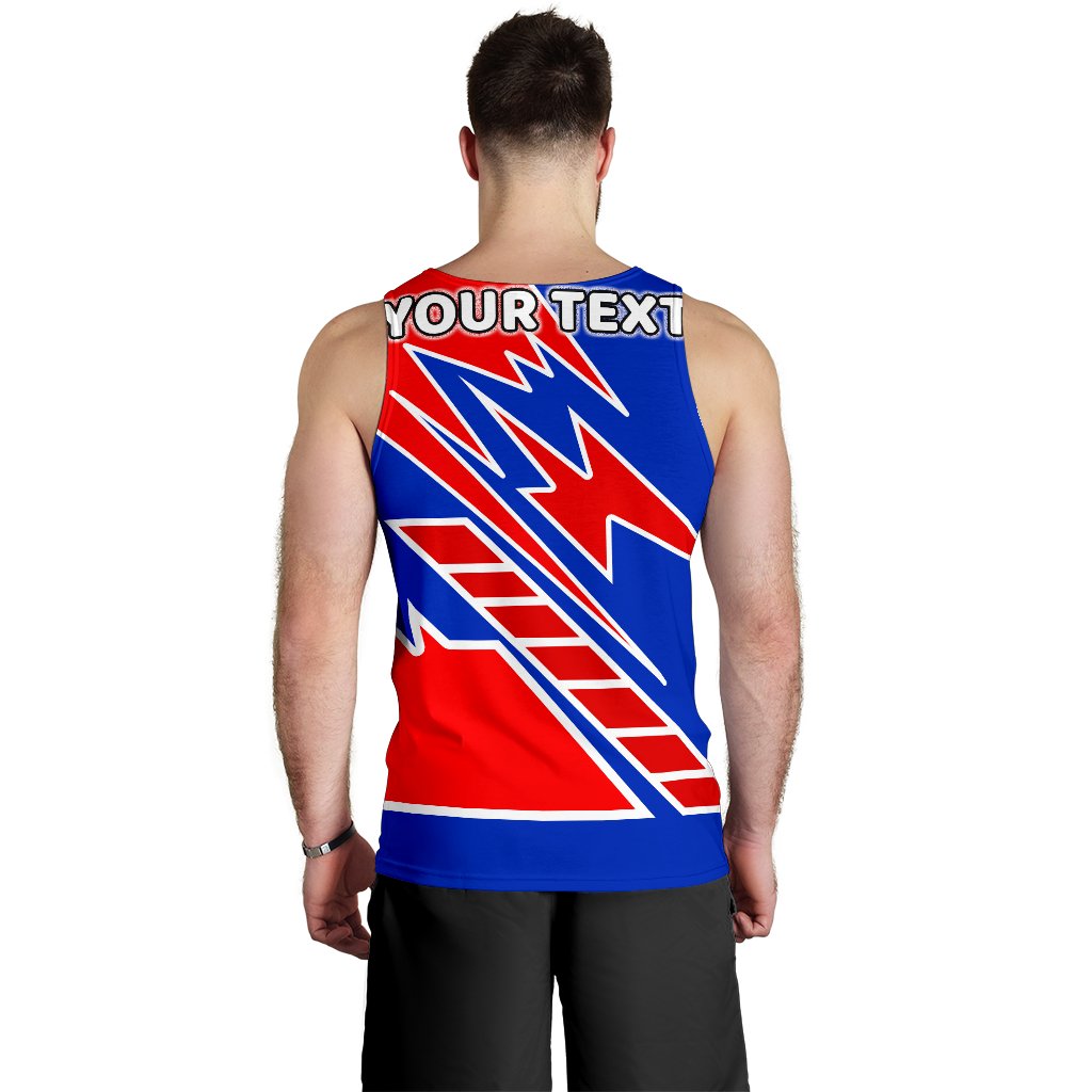 (Custom) Men's Tank Top - Australia Flag Color And Coat Of - Vibe Hoodie Shop