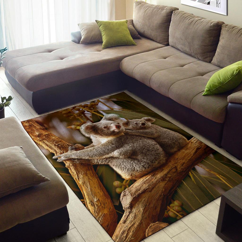 Area Rug - Australian Koala Rug 3D Koala - Vibe Hoodie Shop