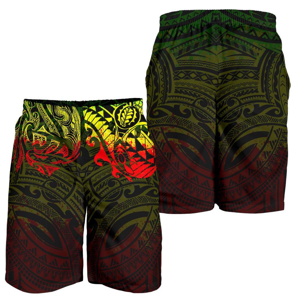 New Zealand All Over Print Men's Shorts, Maori Polynesian Tattoo Reggage - Vibe Hoodie Shop