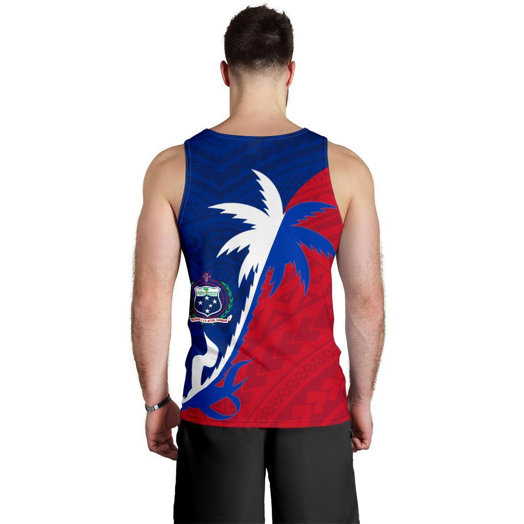 Samoa Coconut Tree Men's Tank Top - Vibe Hoodie Shop