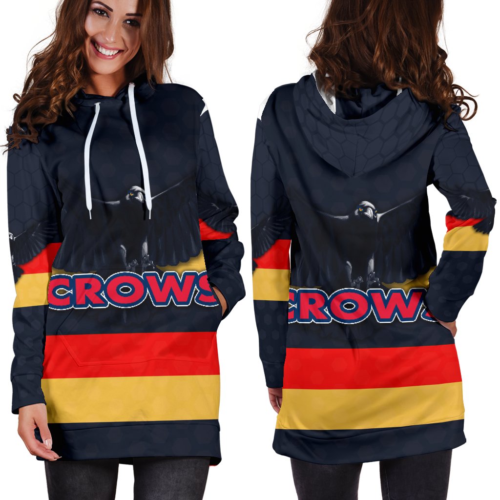 Adelaide Women Hoodie Dress Original Crows - Vibe Hoodie Shop