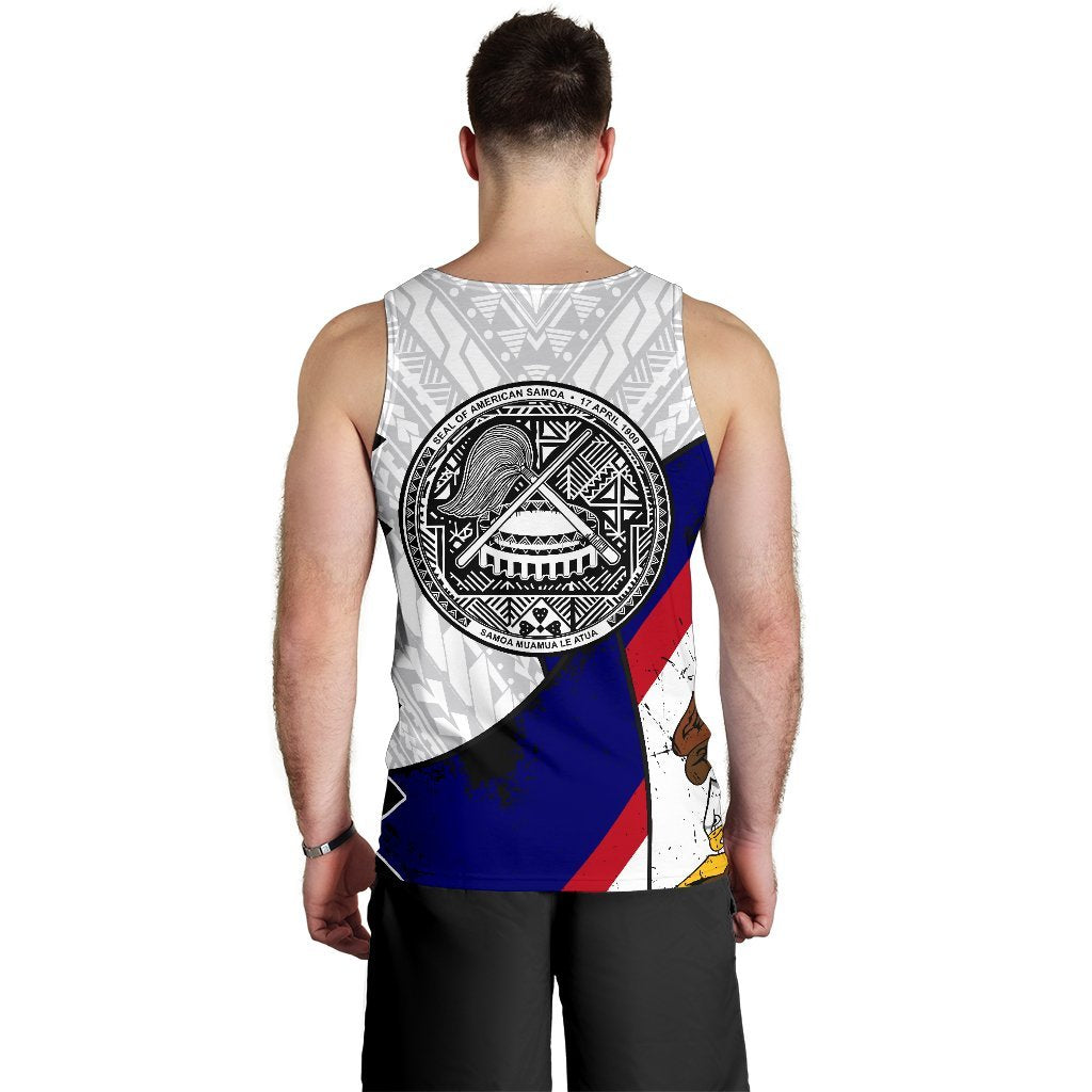 American Samoa Special White Men's Tank Top - Vibe Hoodie Shop