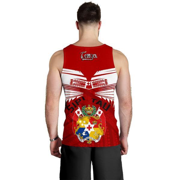 Tonga Men's Tank Top - Tongan Sipi Tau Rugby - Vibe Hoodie Shop