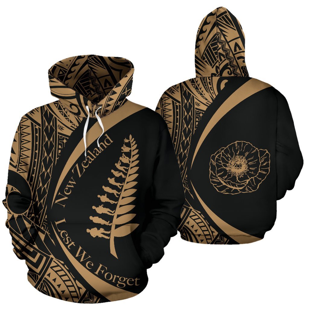 New Zealand Lest We Forget Hoodie, Maori ANZAC Fern Hoodie - Vibe Hoodie Shop