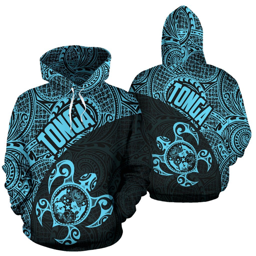 Hoodie Tonga Coat Of Arms Turtle Polynesian Pattern 03 - Vibe Hoodie Shop