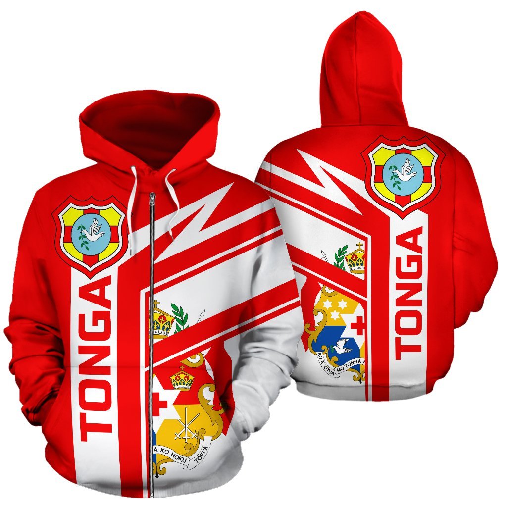 Tonga Rugby Air Zip - Up Hoodie - Vibe Hoodie Shop