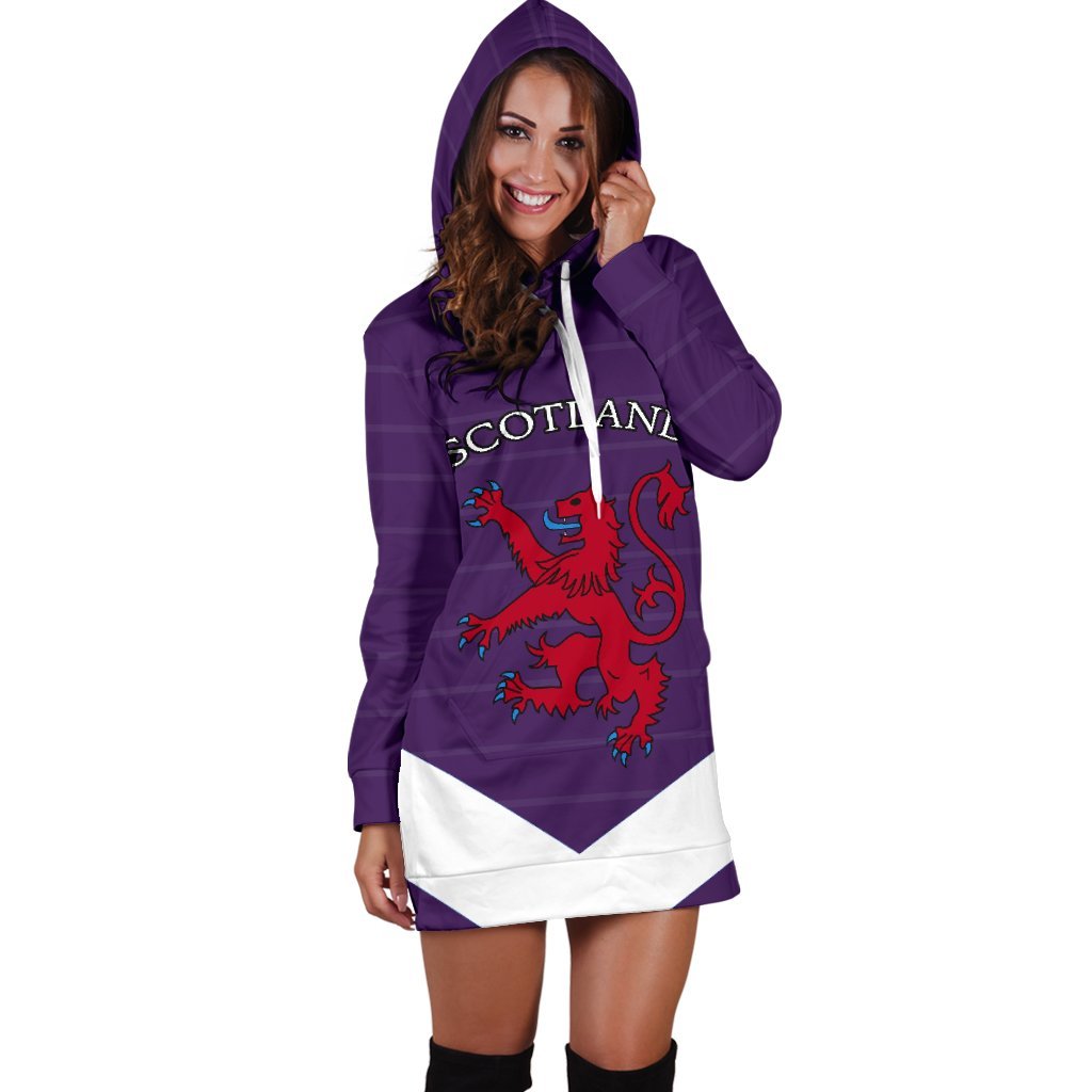 Scotland Women's Hoodie Dress Lion - Vibe Hoodie Shop