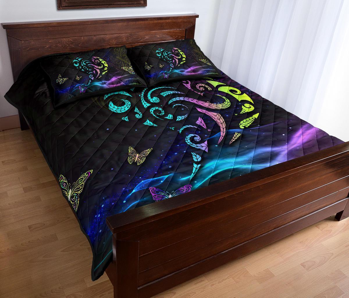 Light Maori New Zealand Quilt Bed Set - Vibe Hoodie Shop