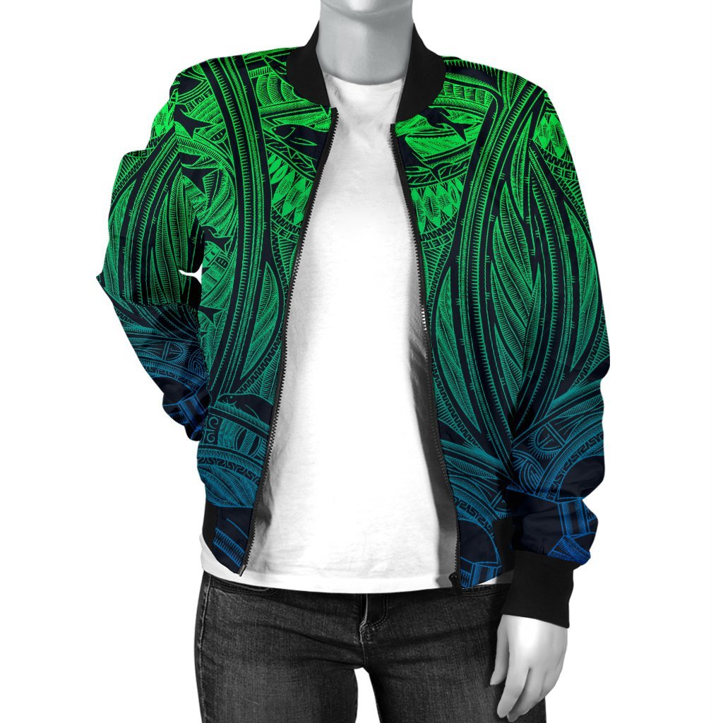 Torres Strait Islanders Women's Bomber Jacket - Ocean Art - Vibe Hoodie Shop