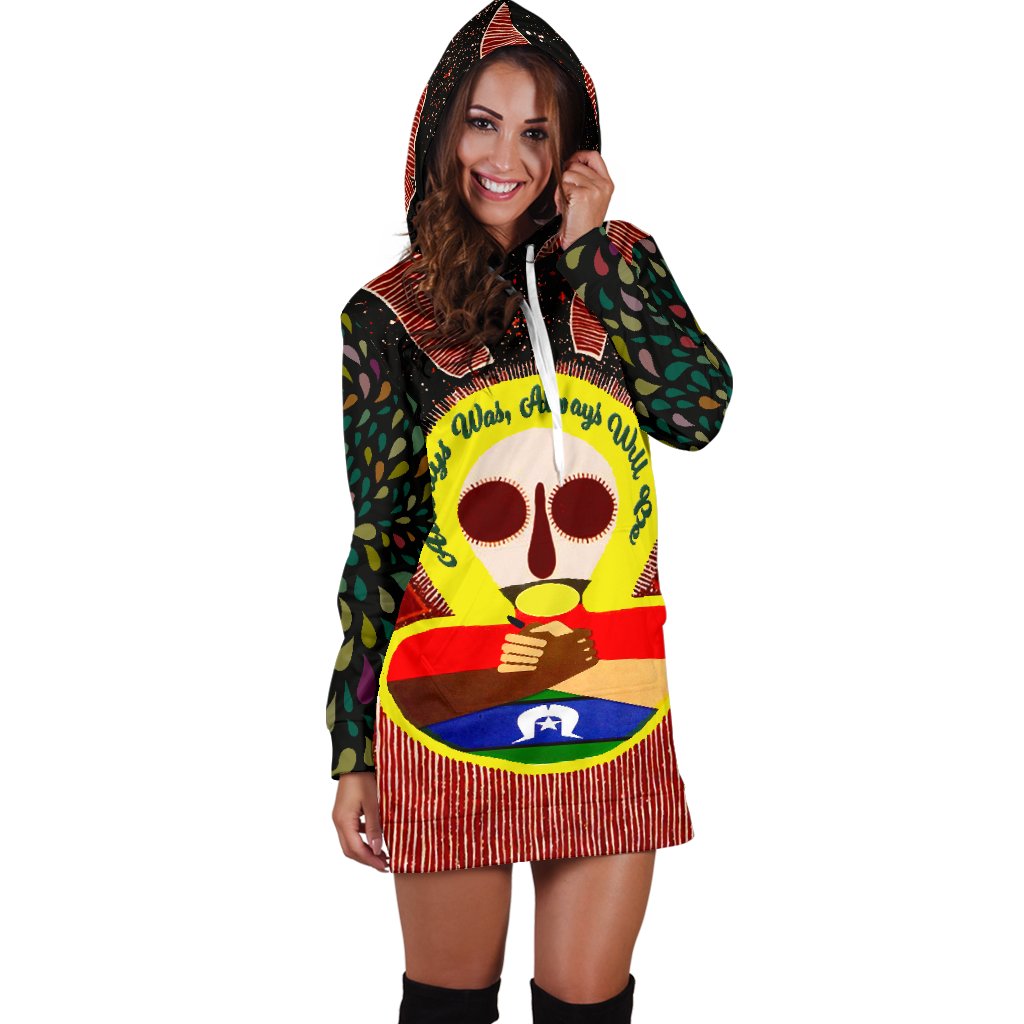 Aboriginal and Torres Strait Islanders Women's Hoodie Dress - NAIDOC Style - Vibe Hoodie Shop