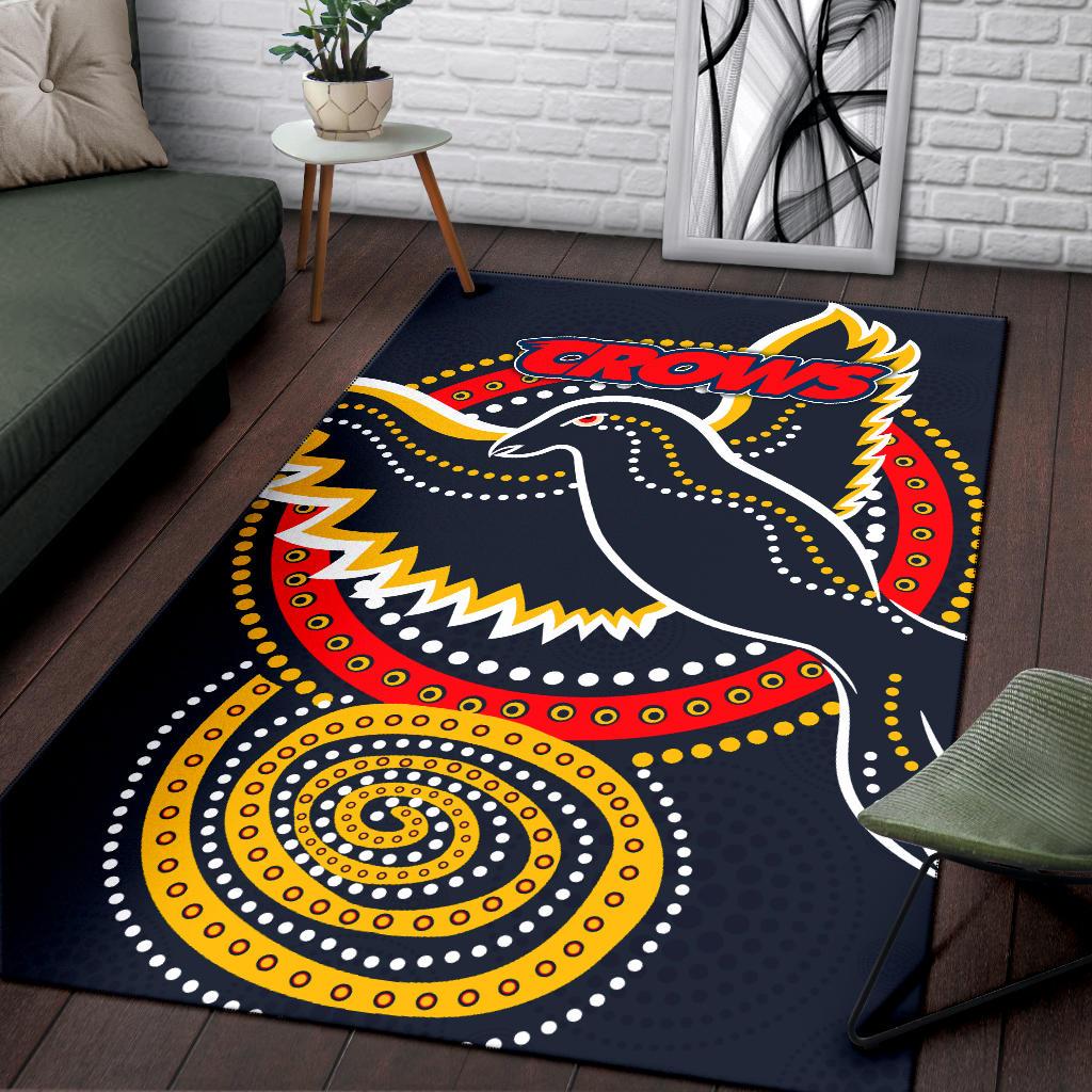 Adelaide Area Rug Crows Indigenous - Vibe Hoodie Shop