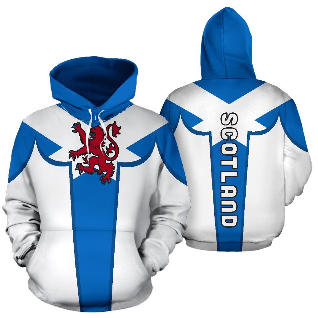 Scotland Flag Hoodie - Curve Style - Vibe Hoodie Shop