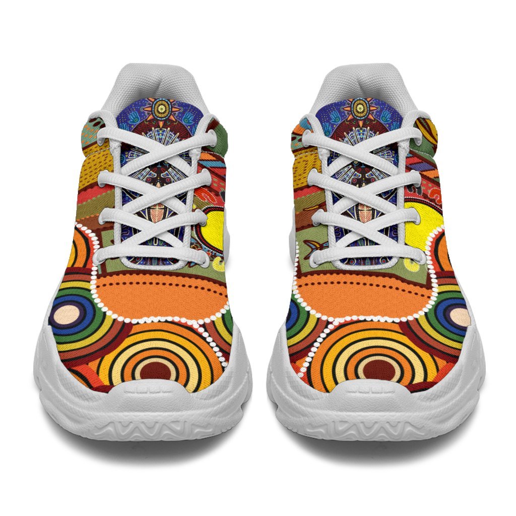 Chunky Sneakers - Shaman People and Animals - Vibe Hoodie Shop