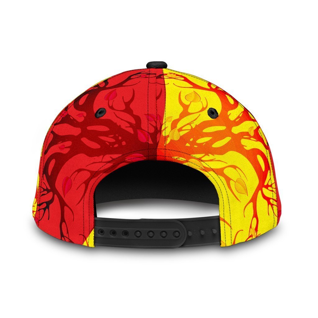 Sicily Classic Cap - Sicily Flag With Celtic Tree of Life - Vibe Hoodie Shop