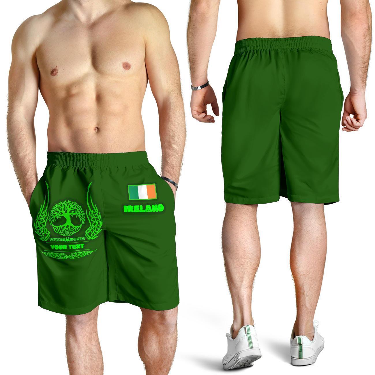 Ireland Celtic Personalised Men's Shorts - Symbol of Celtic - Vibe Hoodie Shop