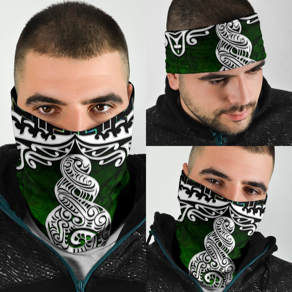 New Zealand Maori Bandana, Poutama Pikorua Double Twist - Vibe Hoodie Shop