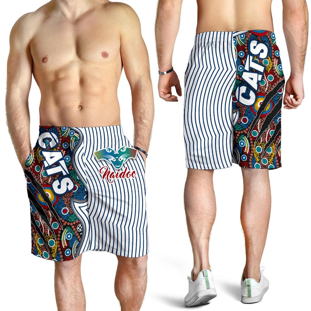 Geelong NAIDOC Week All Over Print Men's Shorts Cats Indigenous Version Special - Vibe Hoodie Shop